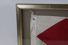 Framed Maritime Signal Flag of Letter F