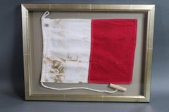 Framed Maritime Signal Flag of Letter H