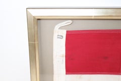 Framed Maritime Signal Flag of Letter U