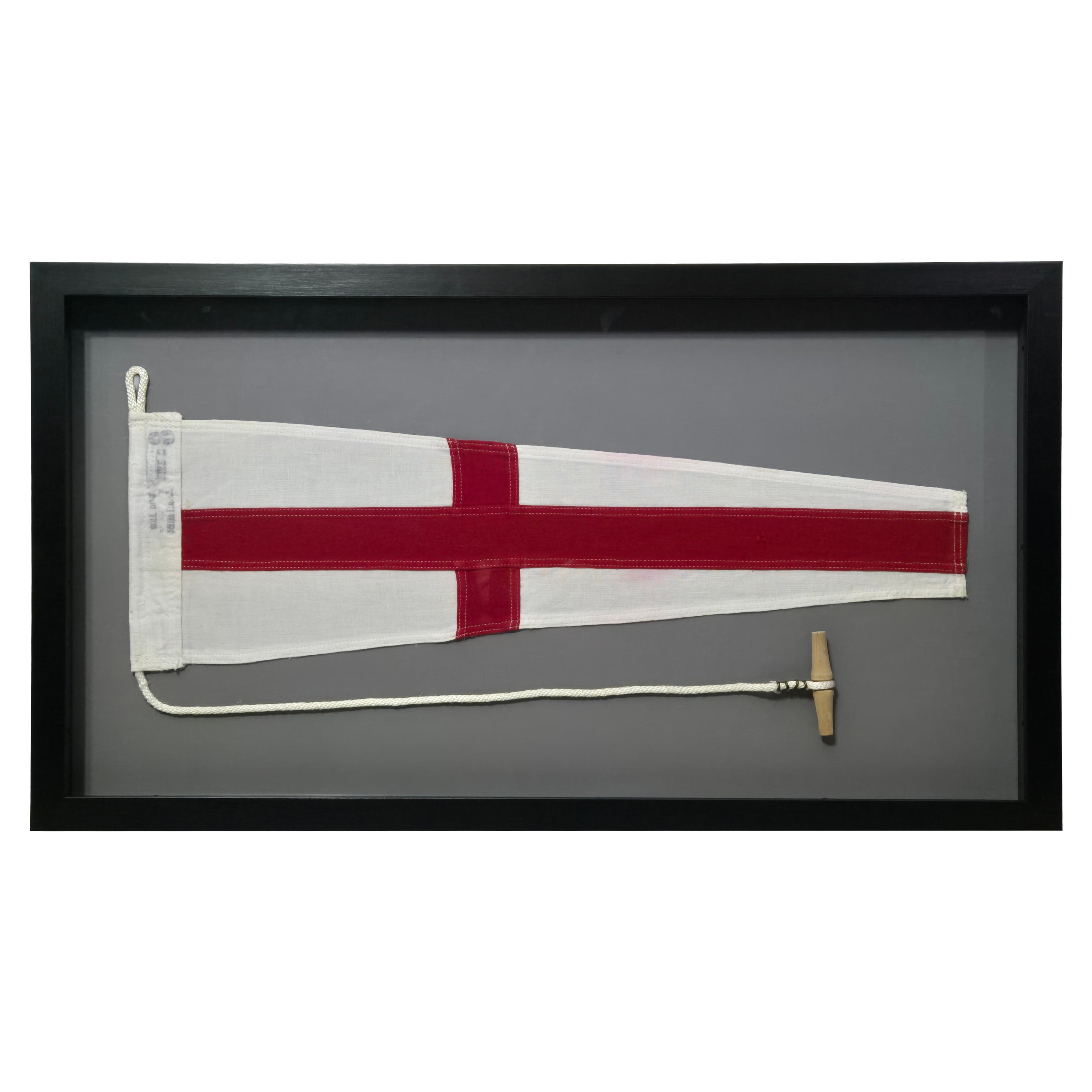 Framed Maritime Signal Pennant Numeral Eight