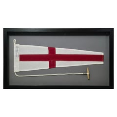 Framed Maritime Signal Pennant Numeral Eight