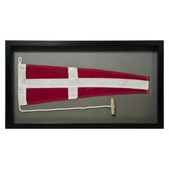 Framed Maritime Signal Pennant Numeral Eight