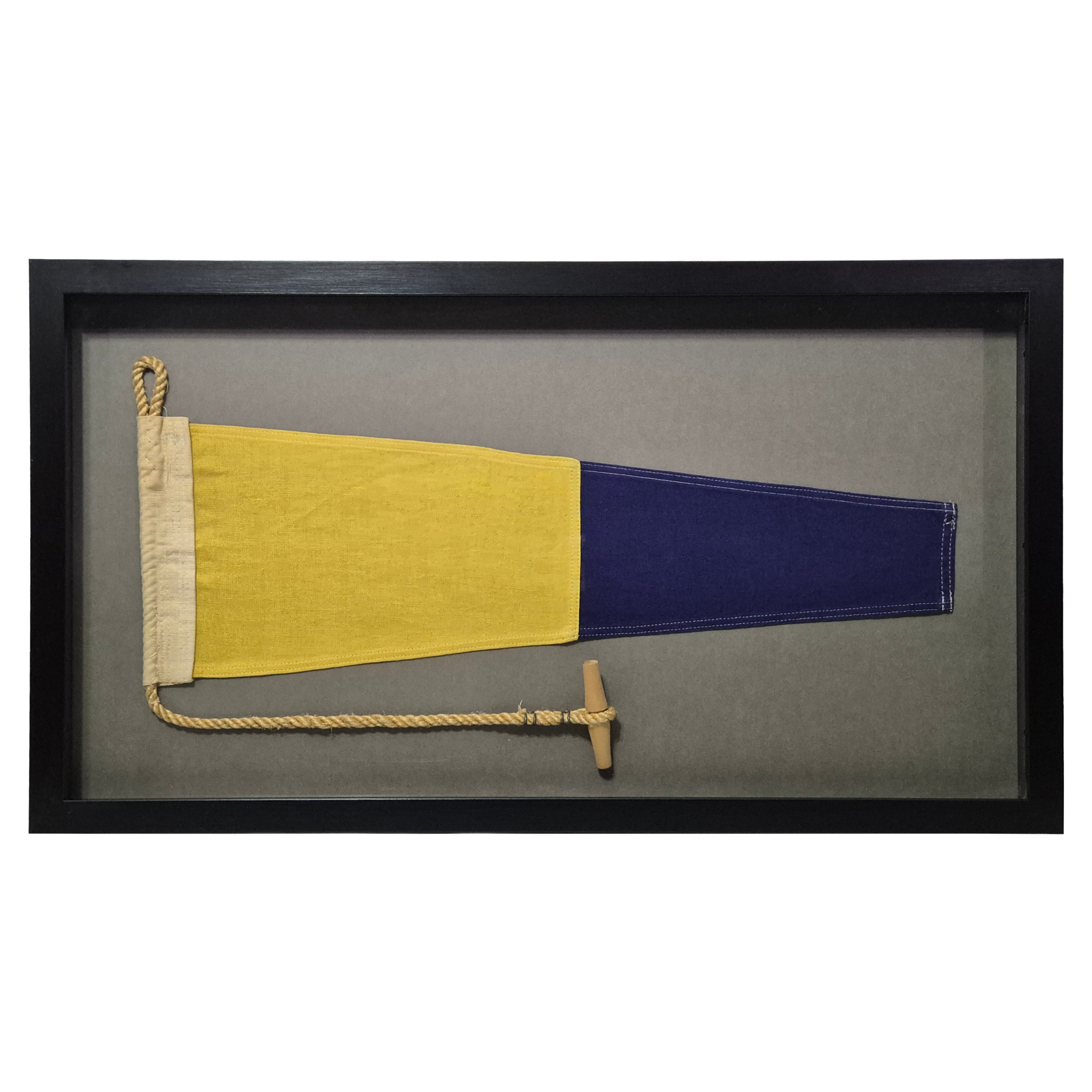 Framed Maritime Signal Pennant Numeral Two