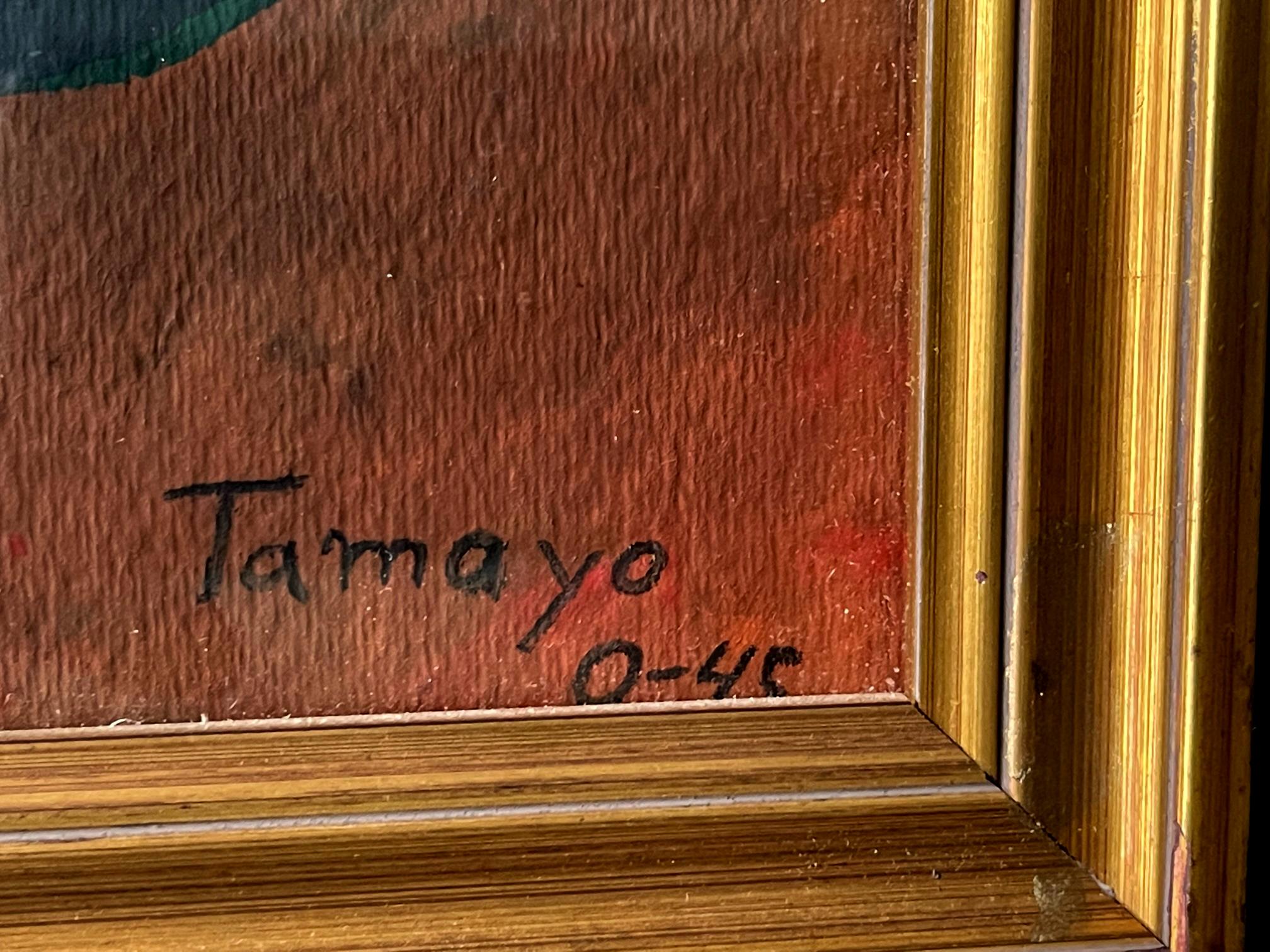 Gerahmtes mexikanisches Aquarell auf Papier, Rufino Tamayo zugeschrieben im Angebot 5