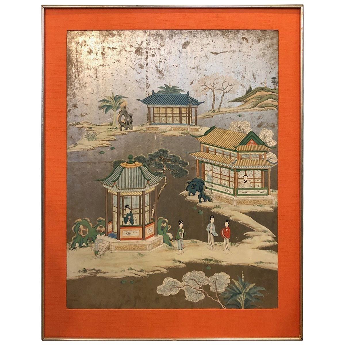 Framed Midcentury Gracie Wallpaper Panel