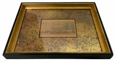 Framed Miniature Watercolor Painting of The Tower of London Beefeaters Guards