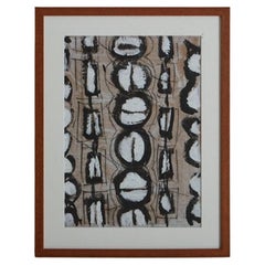 Framed Mixed Media Abstract on Paper #22 by Giancarlo Mustich