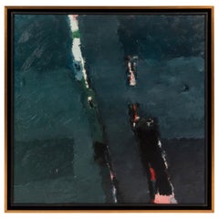 Framed Modern Abstract Oil Painting by Stevan Kissel