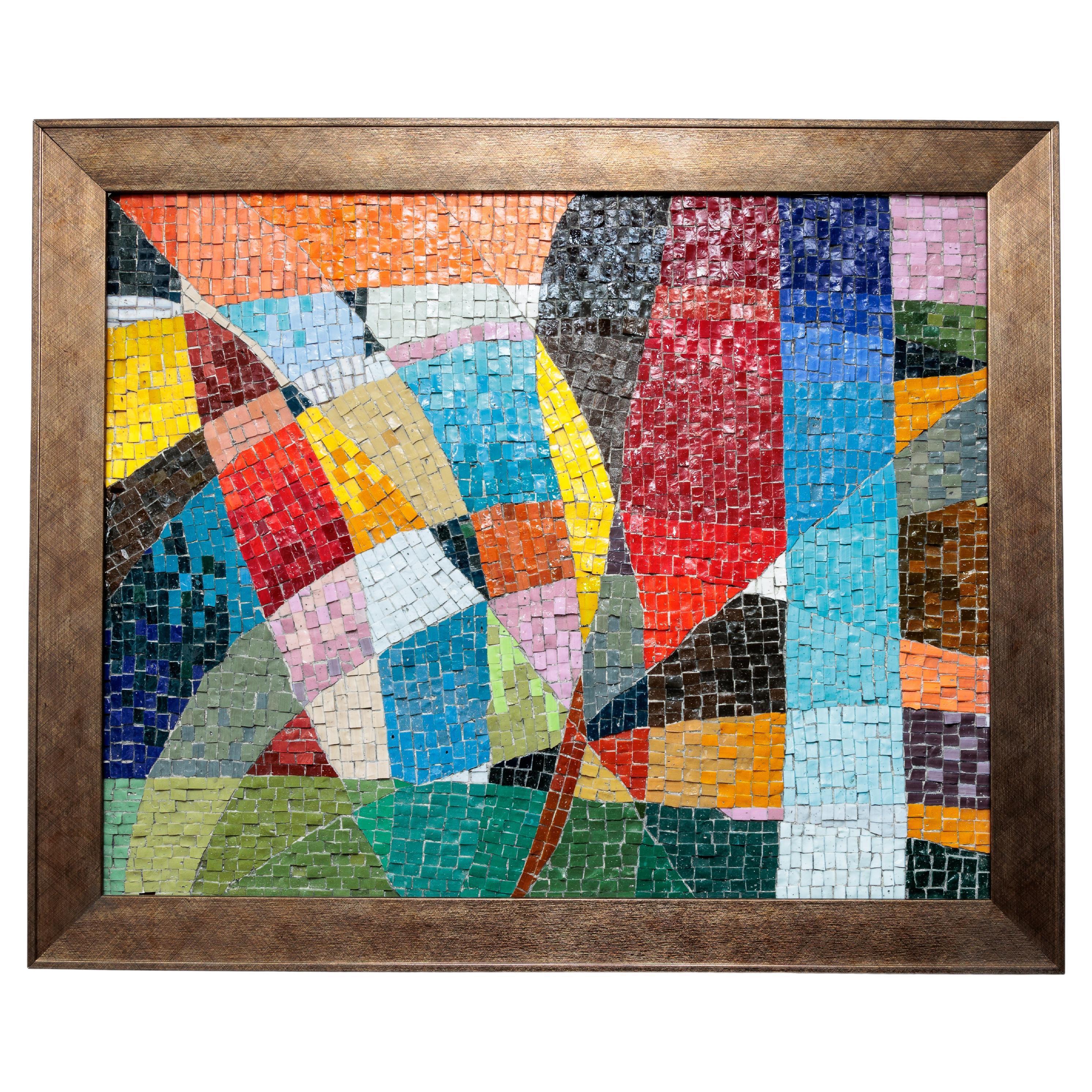 Arte da parete con mosaico incorniciato
