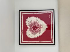 Framed Moschino Silk Scarf