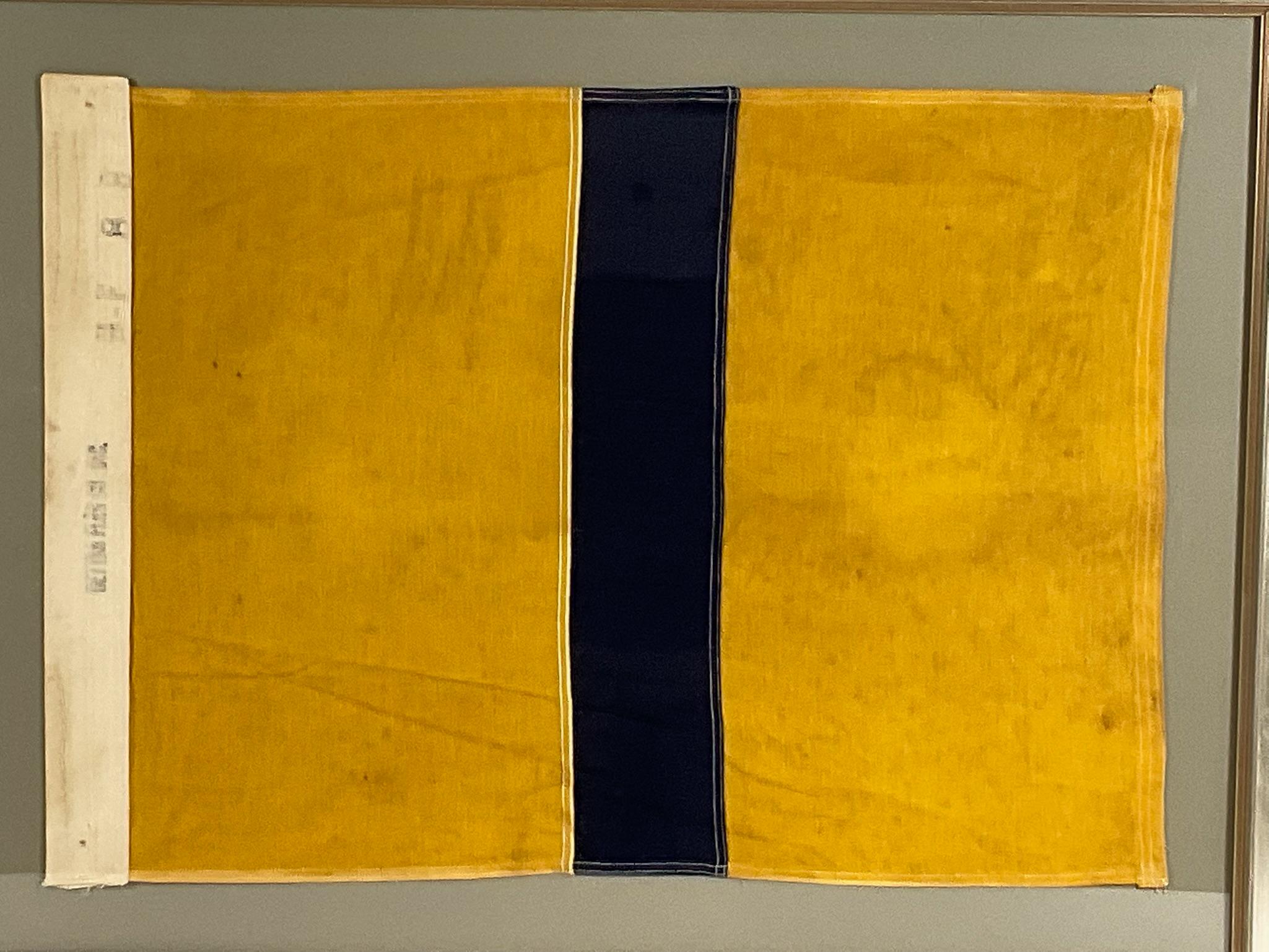 Gerahmte nautische Flagge von Dettra im Zustand „Gut“ im Angebot in Norwell, MA