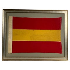 Vintage Framed Nautical Flag by Dettra
