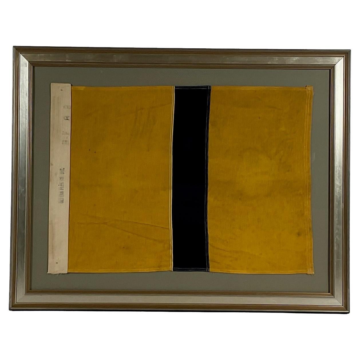 Framed Nautical Flag by Dettra For Sale