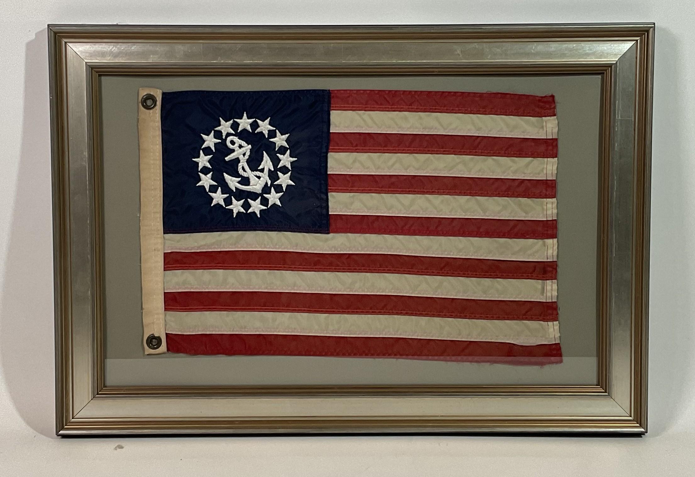 Framed Nautical Flag of a Yacht Ensign