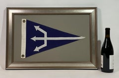Framed Nautical Flag with Poseidon's Trident