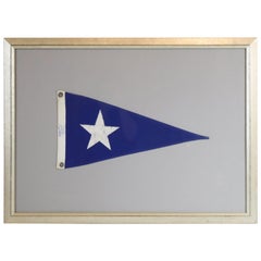 Vintage Framed Nautical Pennant