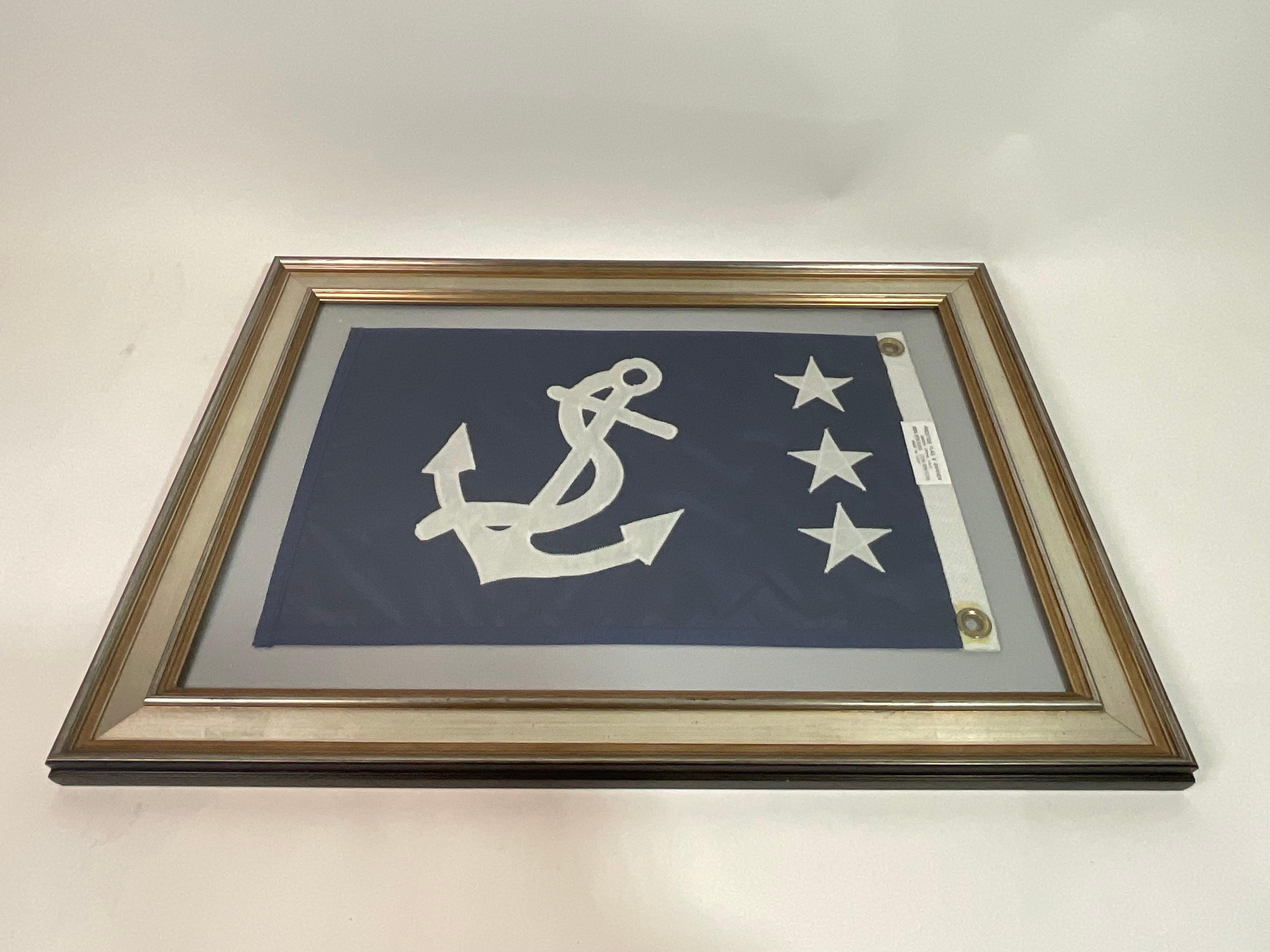 Cotton Framed Nautical Yachting Flag For Sale