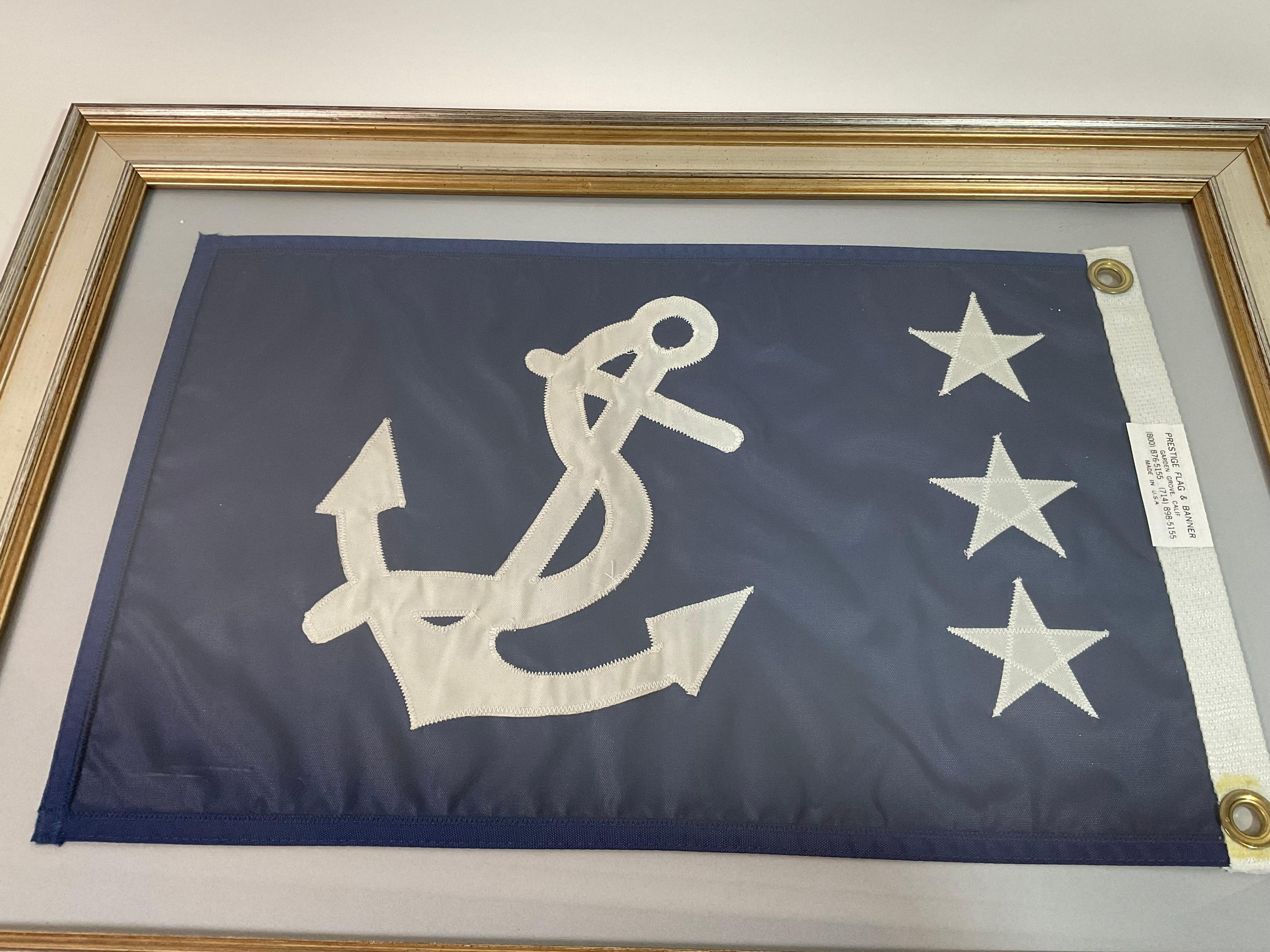 Framed Nautical Yachting Flag For Sale 1