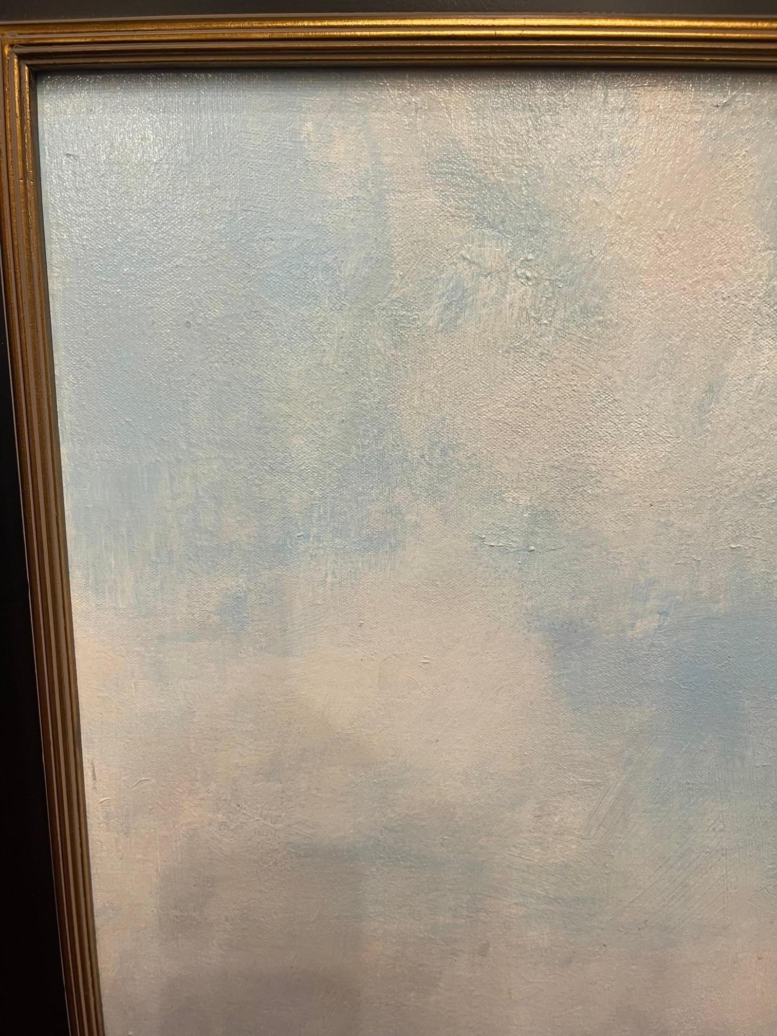 Américain Peinture à l'huile sur panneau encadrée « Deep Breaths, Long Views », scène de marais de Marc Hanson en vente