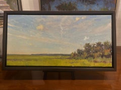 Framed Oil on Board "Morning across the Marsh" by Marc Hanson