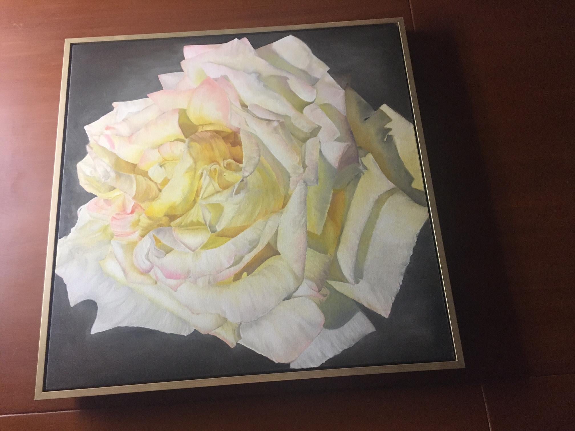 Classique américain Huile sur toile Blush Rose 