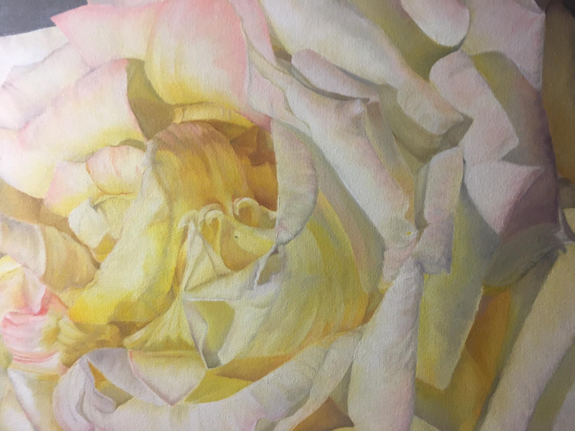 Huilé Huile sur toile Blush Rose 