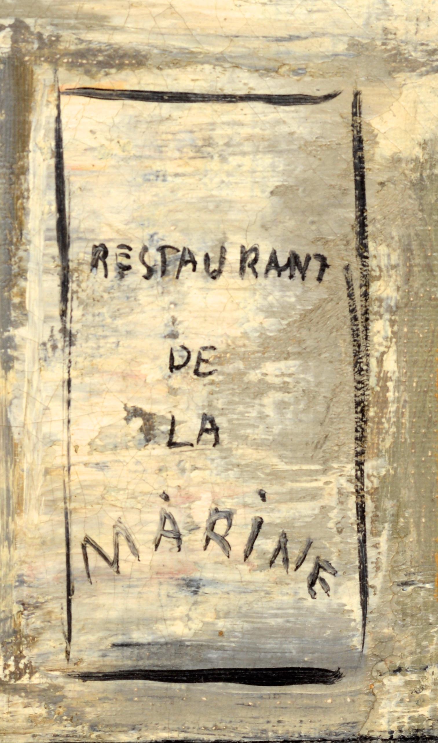 Framed Oil on Canvas by Bernard Lamotte, of the Rue Saint-Éleuthère in Montmarte For Sale 1