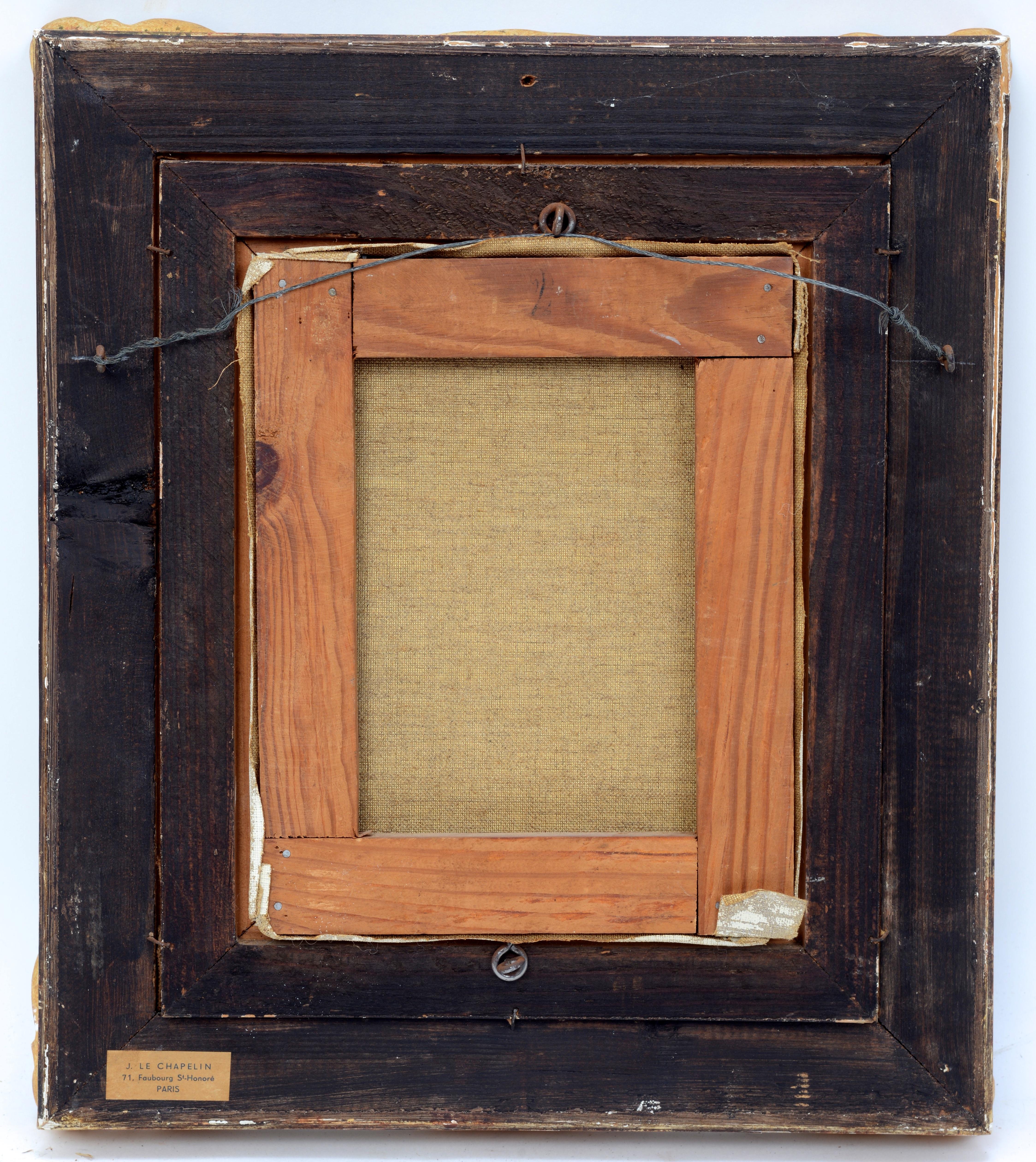 Gerahmtes Ölgemälde auf Leinwand des französischen Künstlers Jerner, „The Opening“, um 1953 im Angebot 4