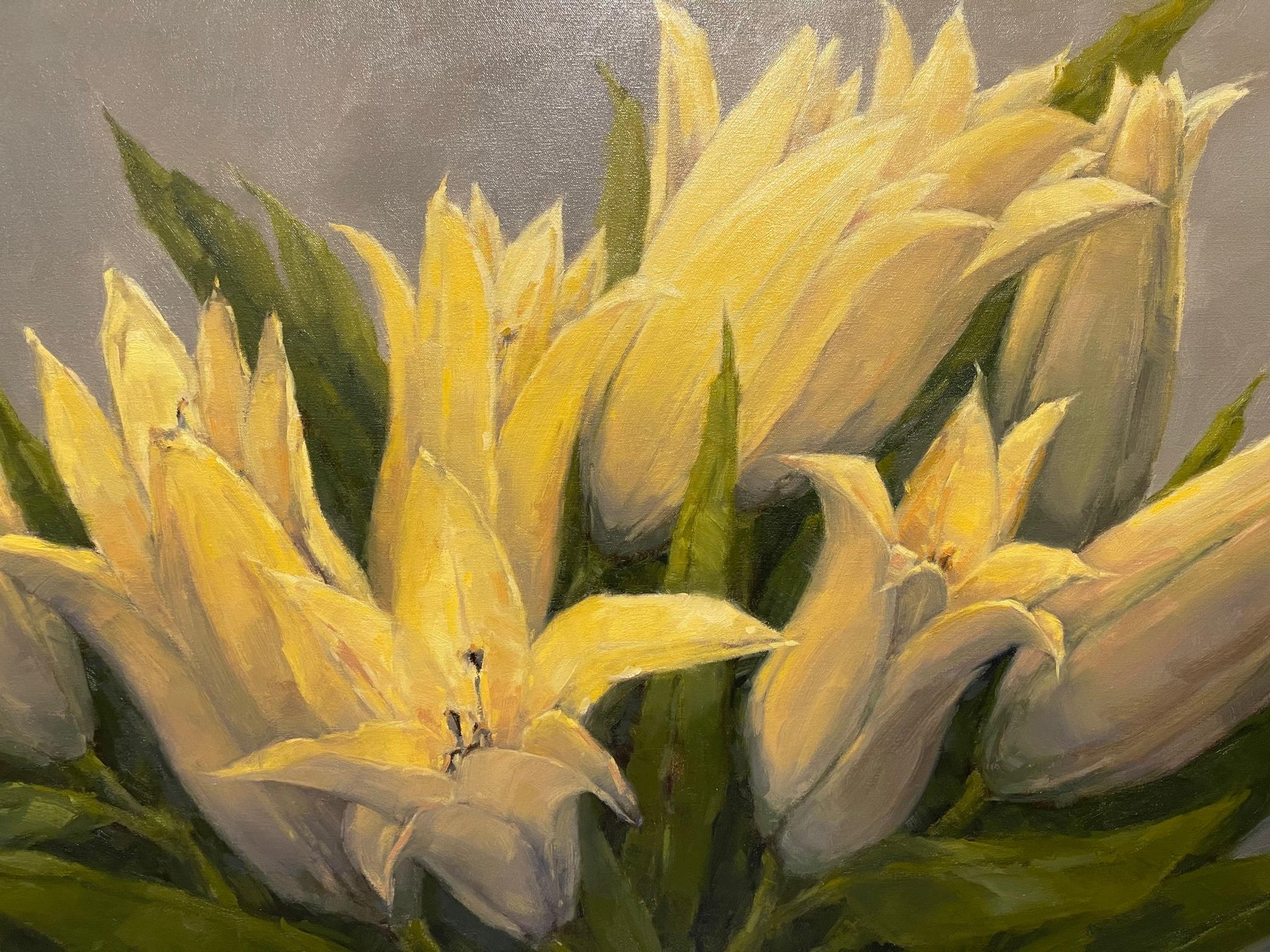 consider the lillies painting