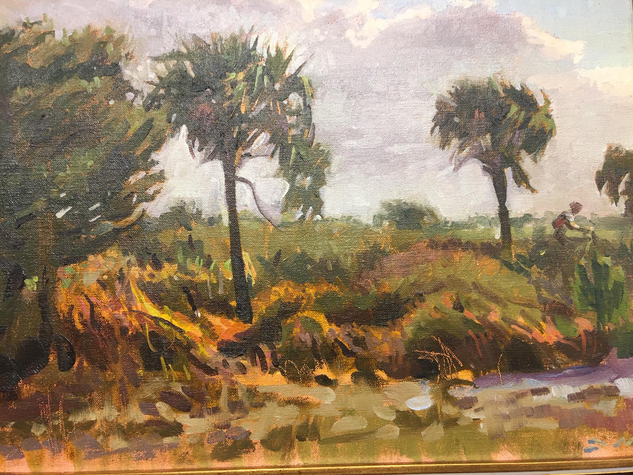American Framed Oil on Canvas 