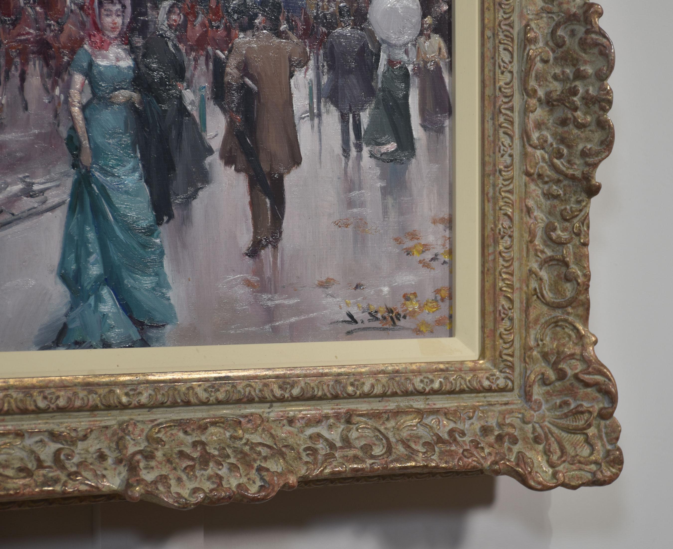 Paint Framed Oil on canvas Juan Soler For Sale