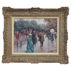 Framed Oil on canvas Juan Soler