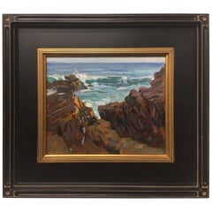 Framed Oil on Canvas "Laguna Rocks" Rocks Scene, Jeff Markowsky