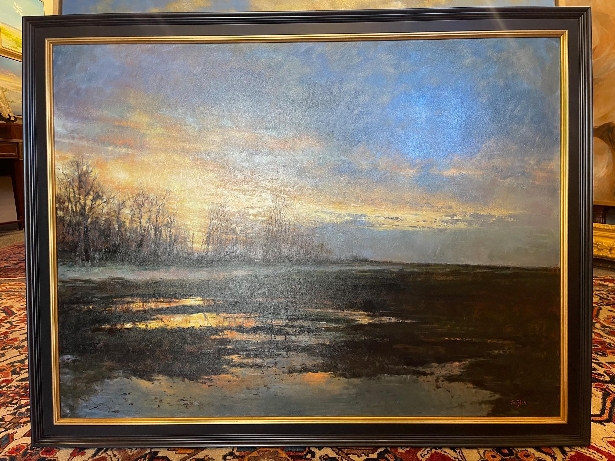 Framed Oil on Canvas Panel 