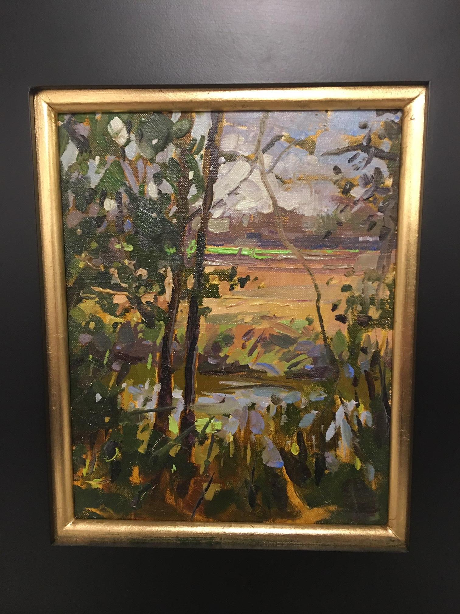 Contemporary Framed Oil on Canvas Plein Air 