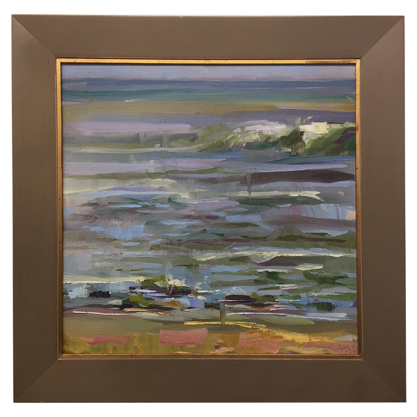 Framed Oil on Canvas Plein Air "Matanzas #2" Beach Scene, Jeff Markowsky