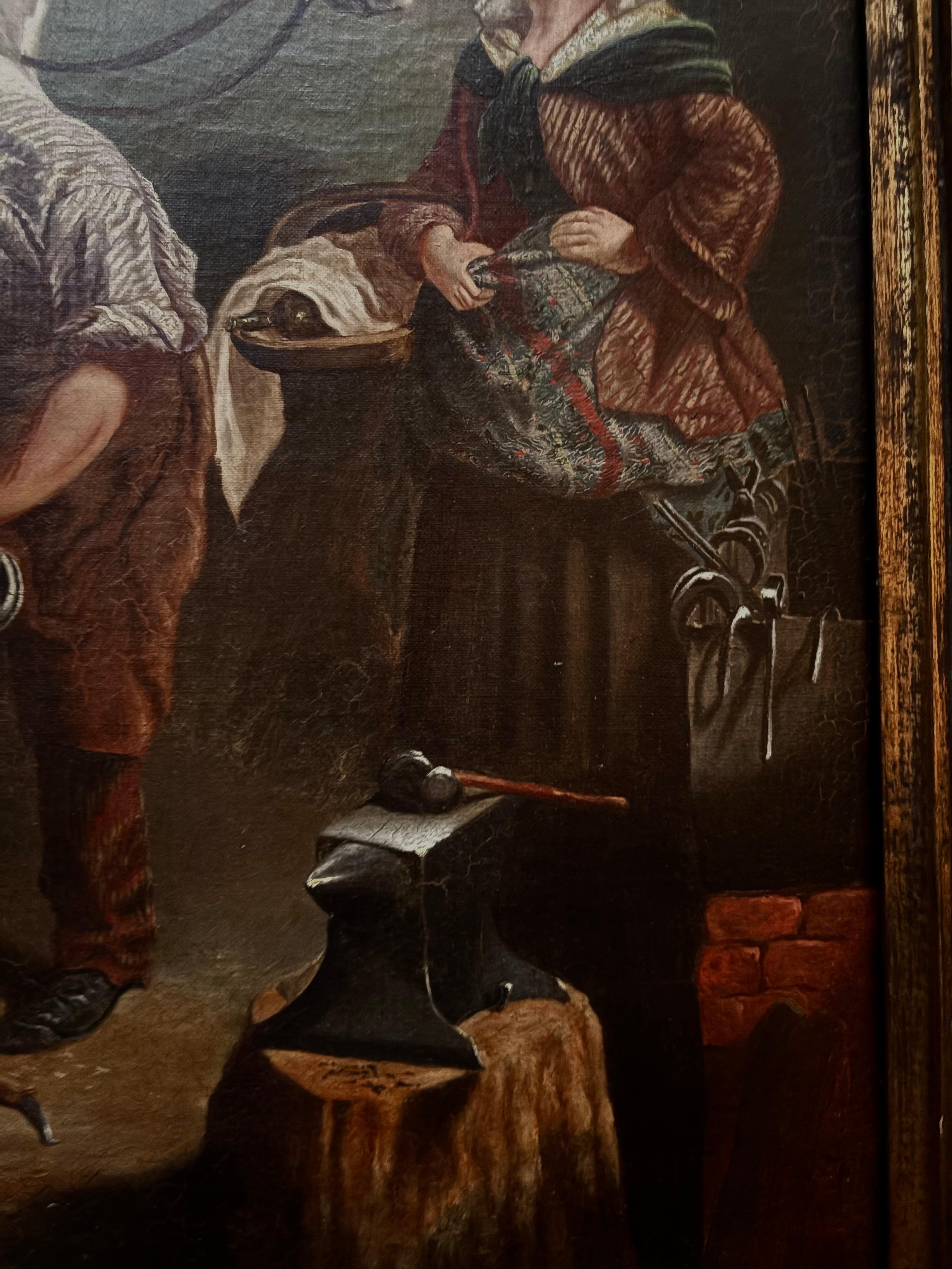 Gerahmtes Öl auf Leinwand 