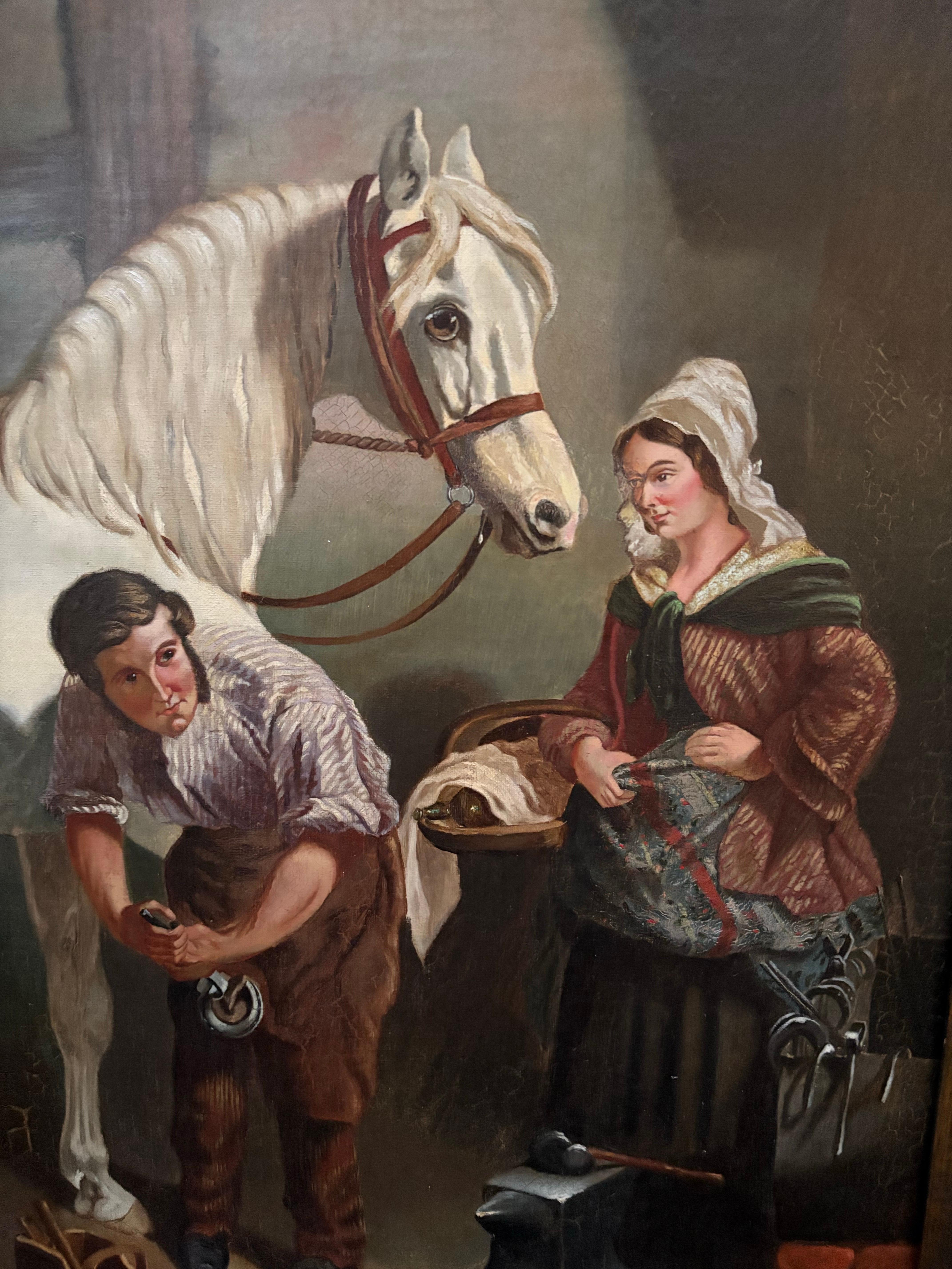 Gerahmtes Öl auf Leinwand 