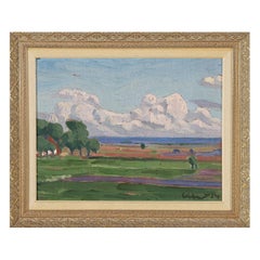 Framed Oil Painting, 20th Century, Landscape, Signed