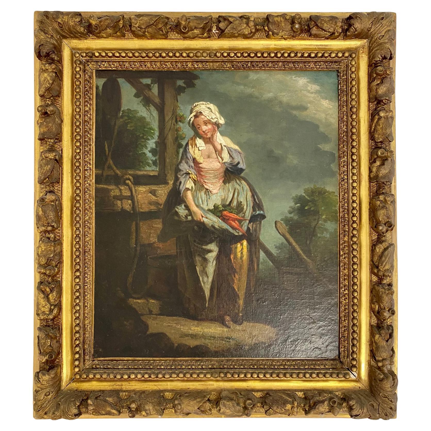 Framed Oil Painting in the 18th Century
