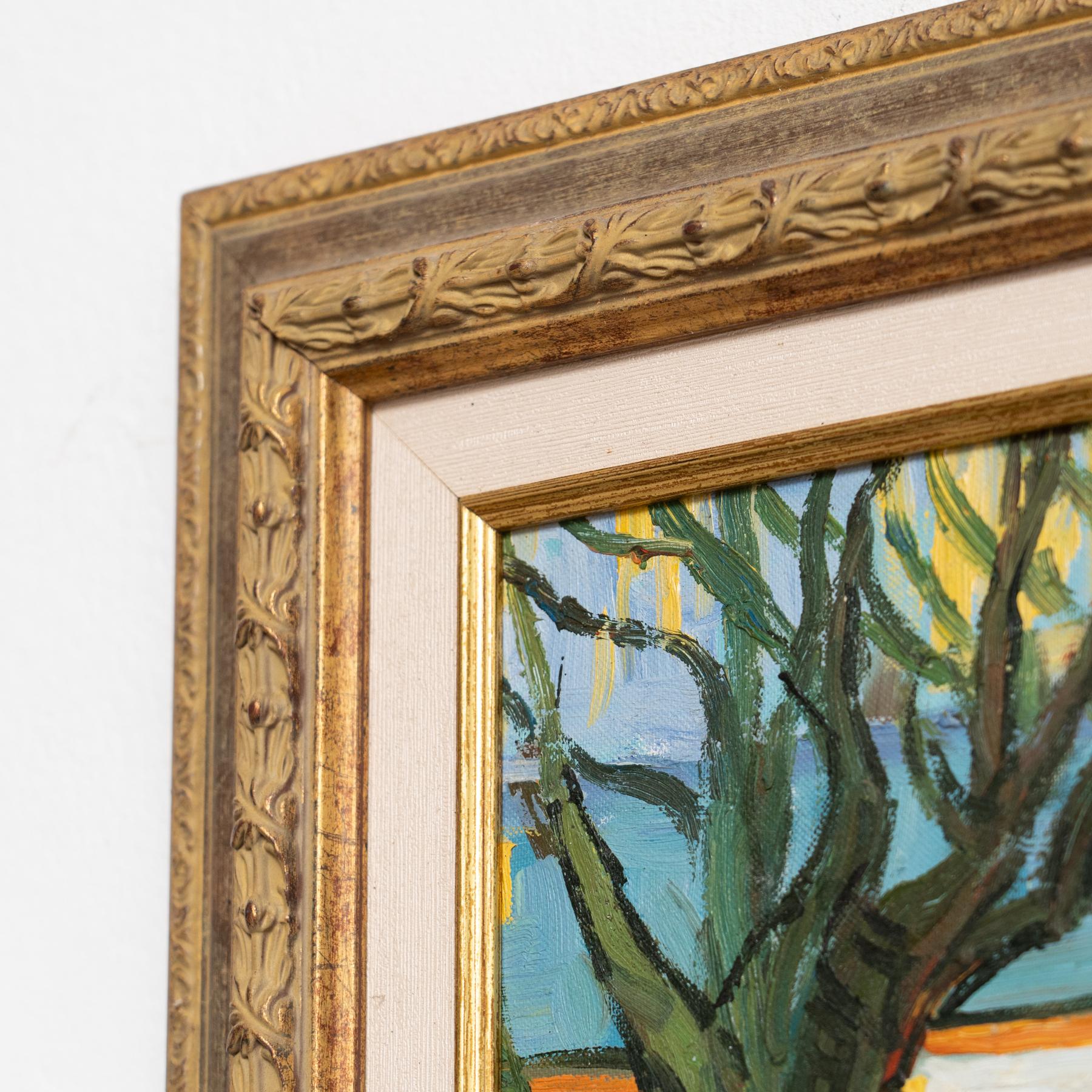 Framed Oil Painting in the Style of Vincent van Gogh, circa 1970 For Sale 5