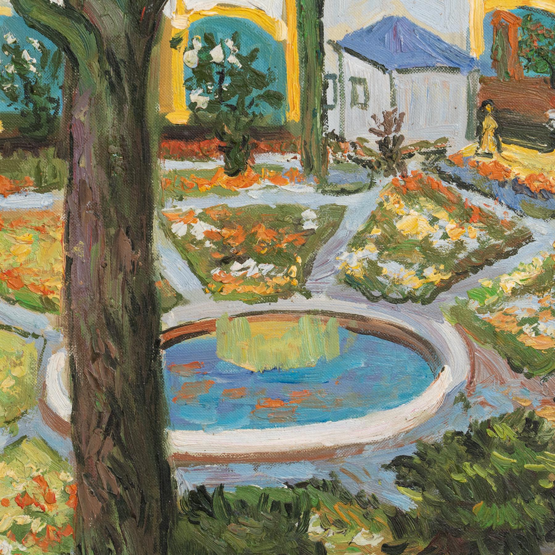 Late 20th Century Framed Oil Painting in the Style of Vincent van Gogh, circa 1970 For Sale