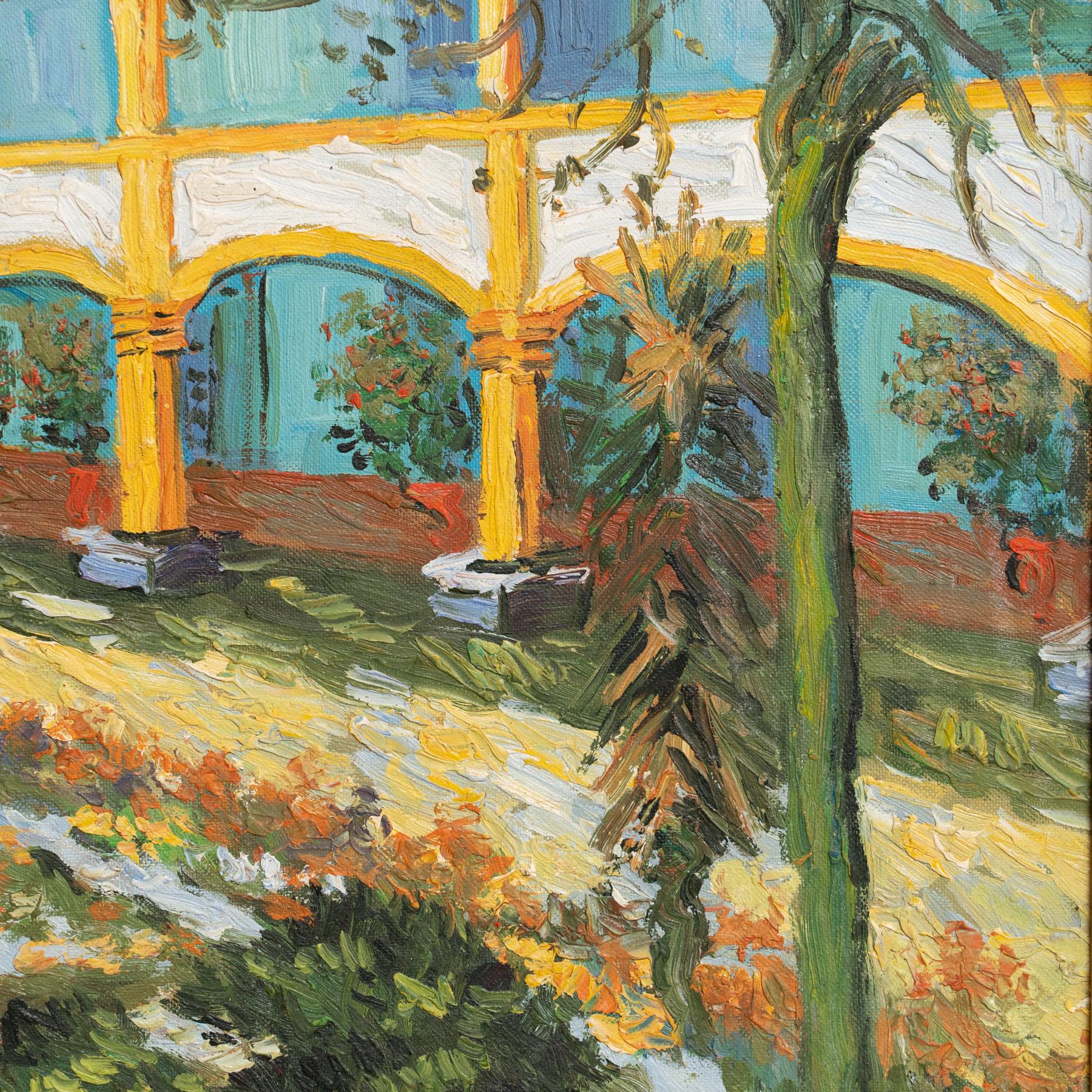 Framed Oil Painting in the Style of Vincent van Gogh, circa 1970 For Sale 1