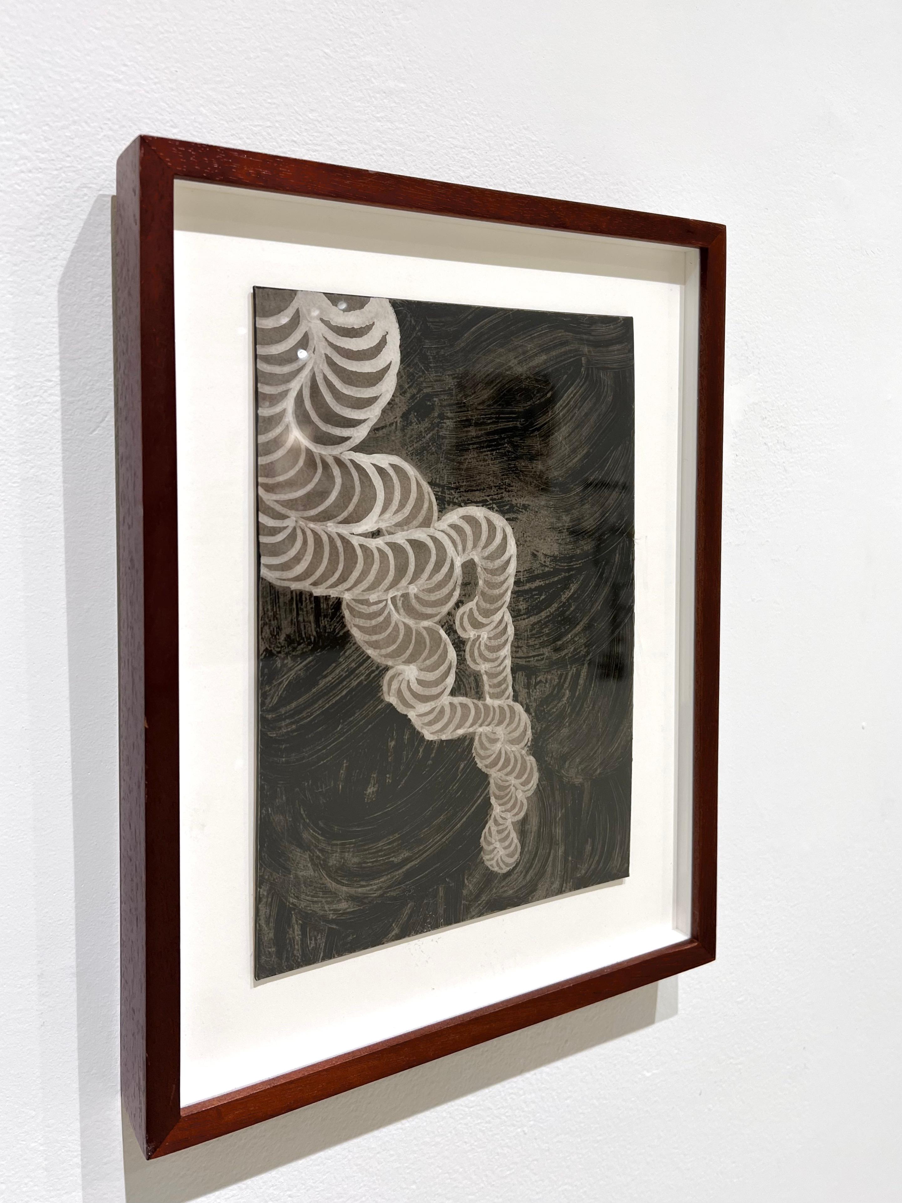 Danese Quadro ad olio su tavola incorniciato di Sara Skaaning in vendita