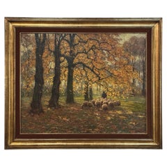 Framed Oil Painting on Canvas by Alphonse van Beurden Jr. (1878–1962)