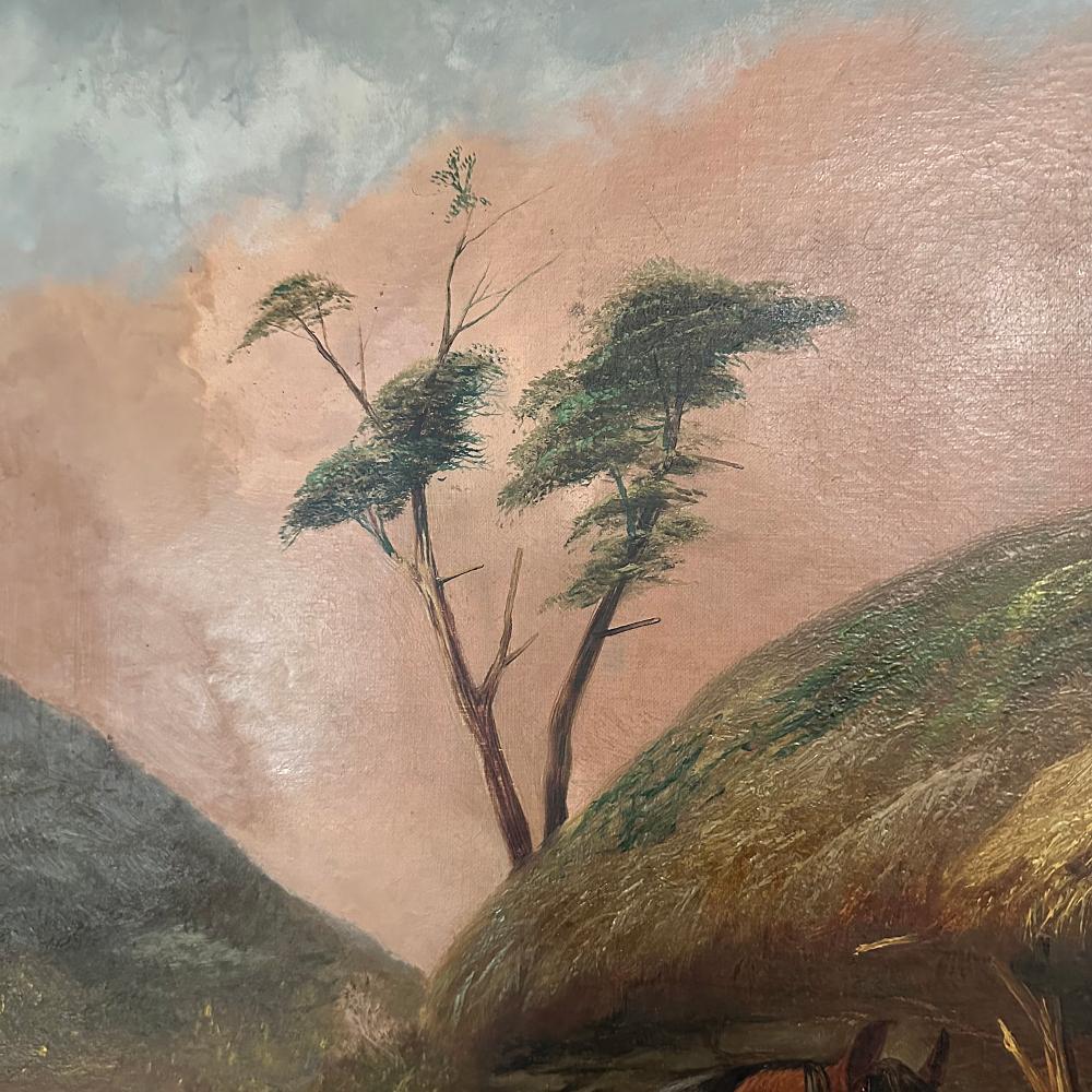 Peinture à l'huile sur toile encadrée de Colin Graeme (1858-1910) datée de 1902 en vente 11