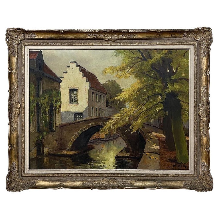 Framed Oil Painting on Canvas by deMoen For Sale at 1stDibs