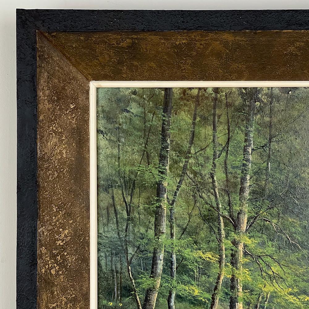 Gerahmtes Ölgemälde auf Leinwand von Ewald Kreusch (Handbemalt) im Angebot