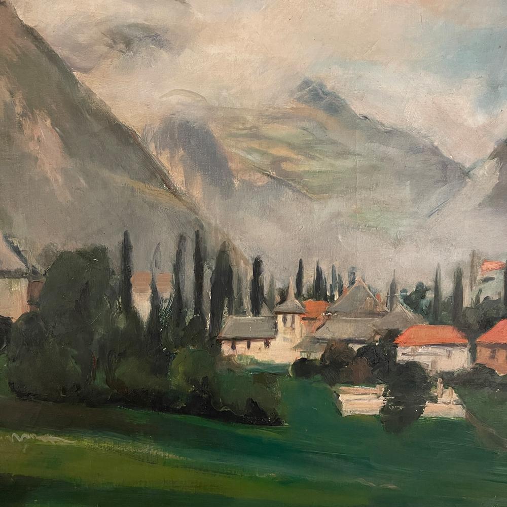 Quadro ad olio su tela con cornice di Flory Roland in vendita 1
