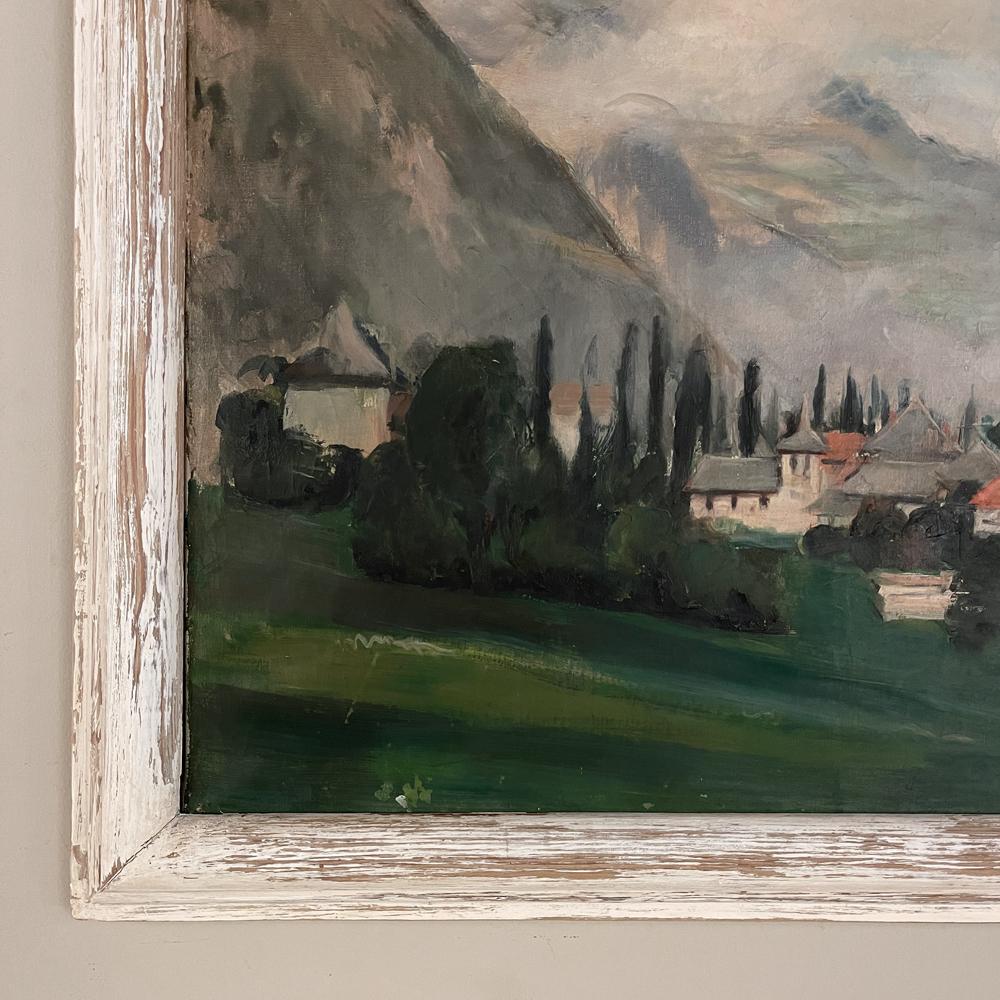 Tela Quadro ad olio su tela con cornice di Flory Roland in vendita